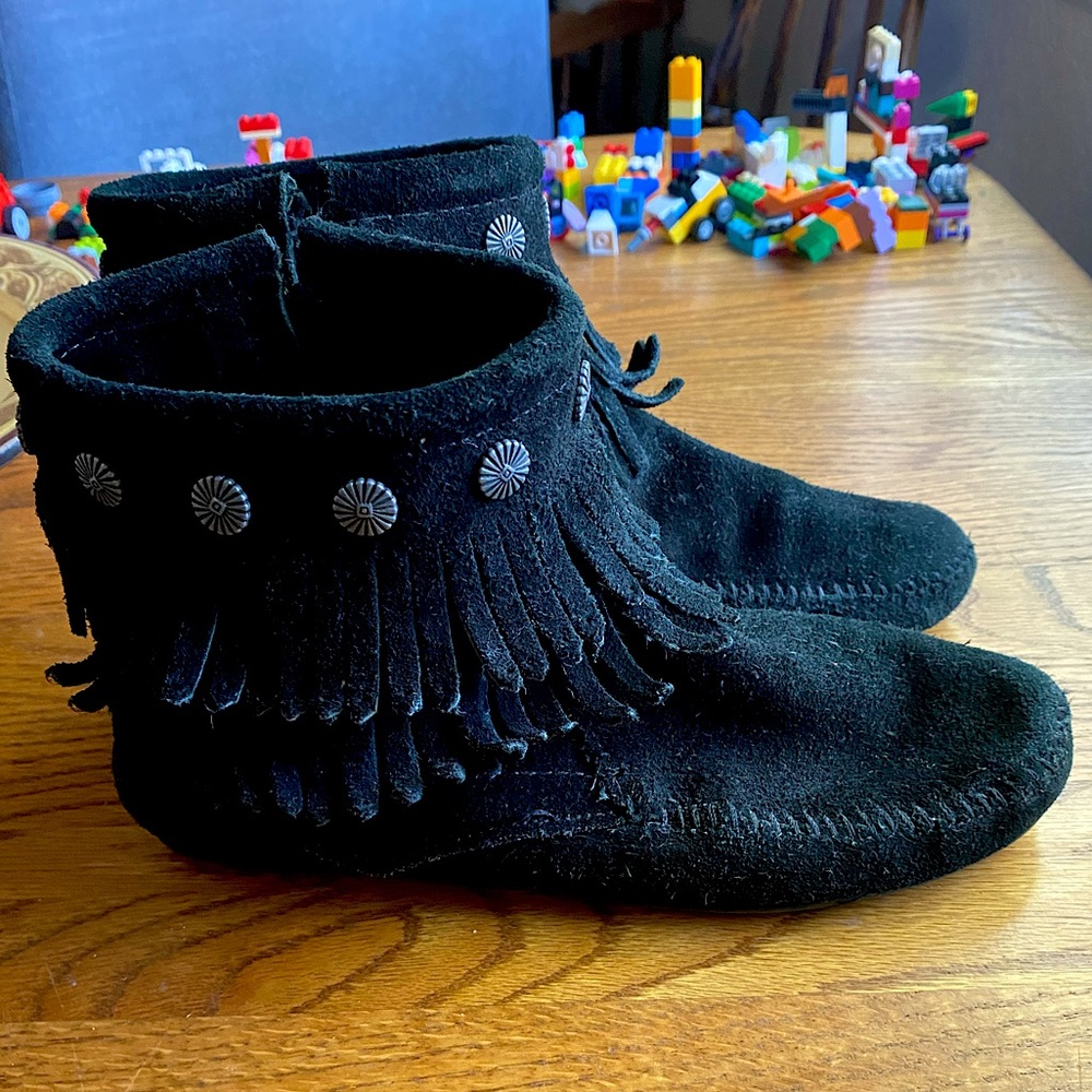 Minnetonka Fringe Ankle Boot